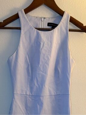 Banana Republic Sleeveless Light Blue - Lavender Midi Sheath Dress